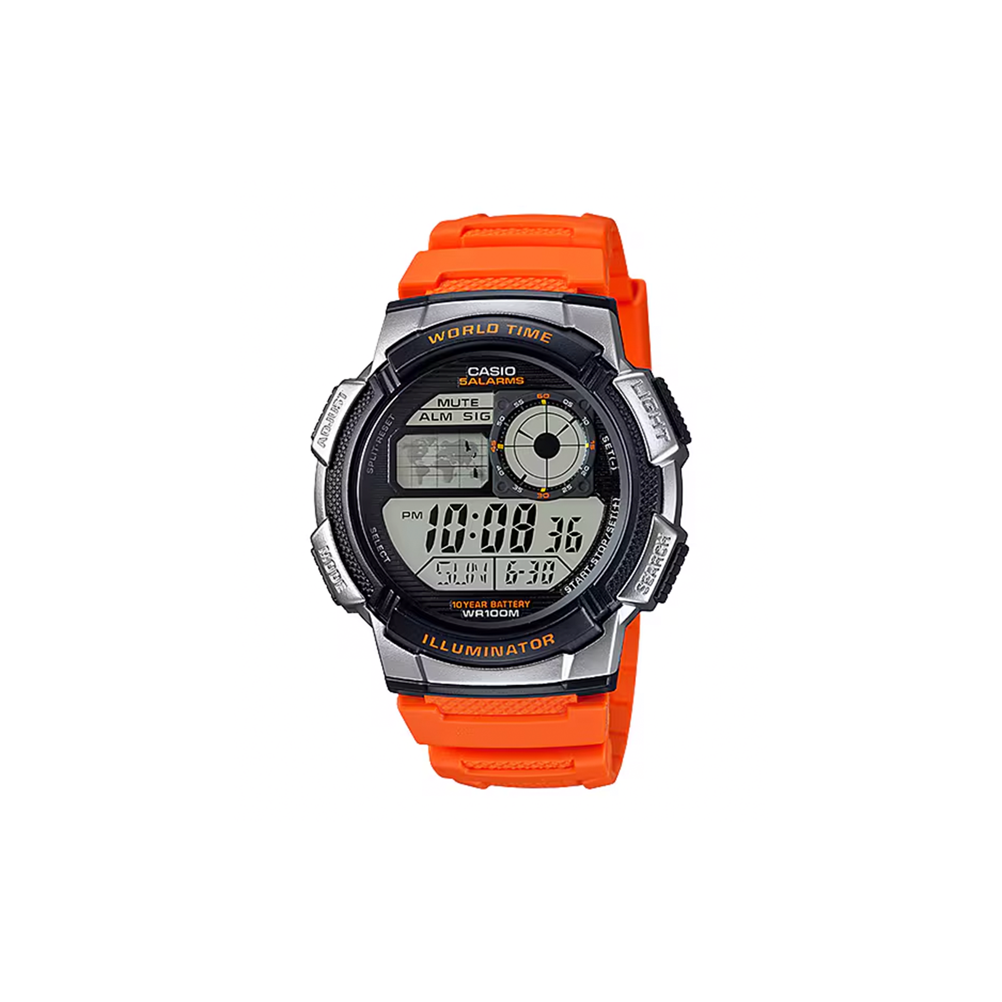 Reloj Casio AE‑1000W‑4BV – Digital World Time