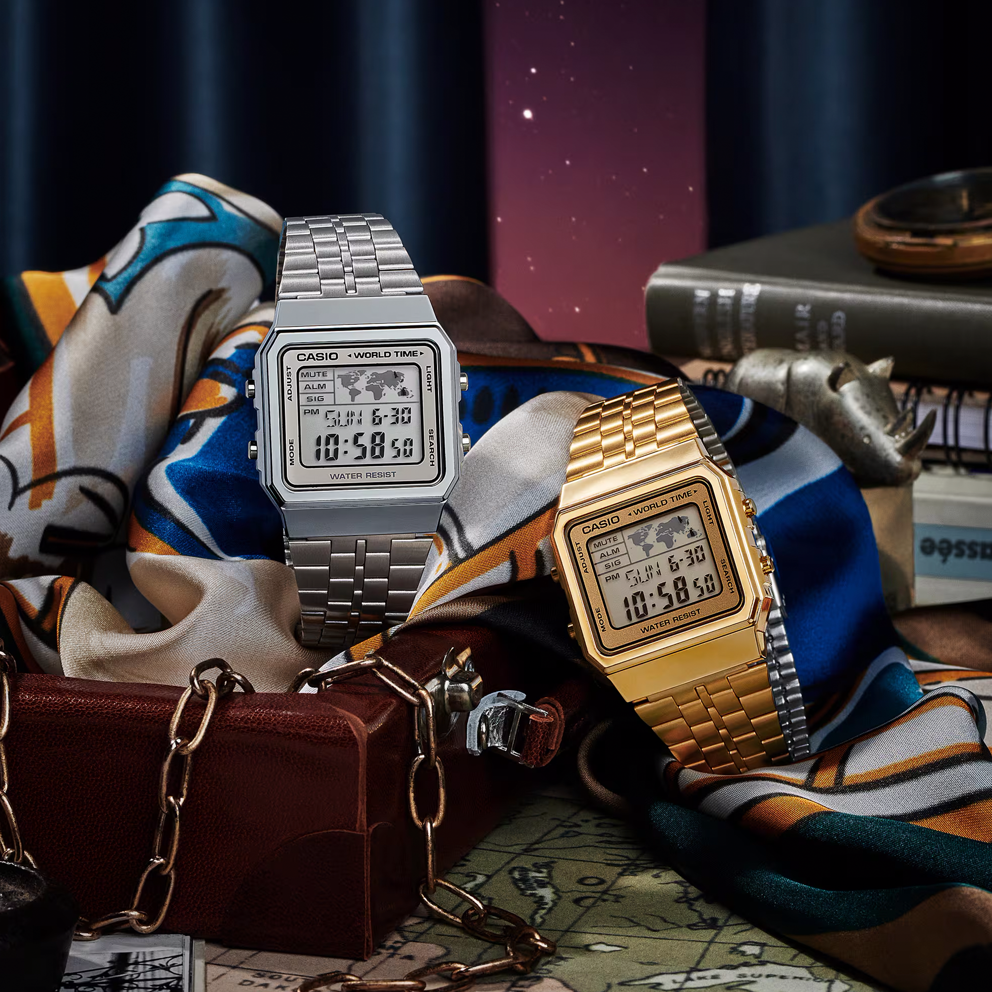 Reloj Casio Vintage Digital A‑500WA‑1D Acero Plateado