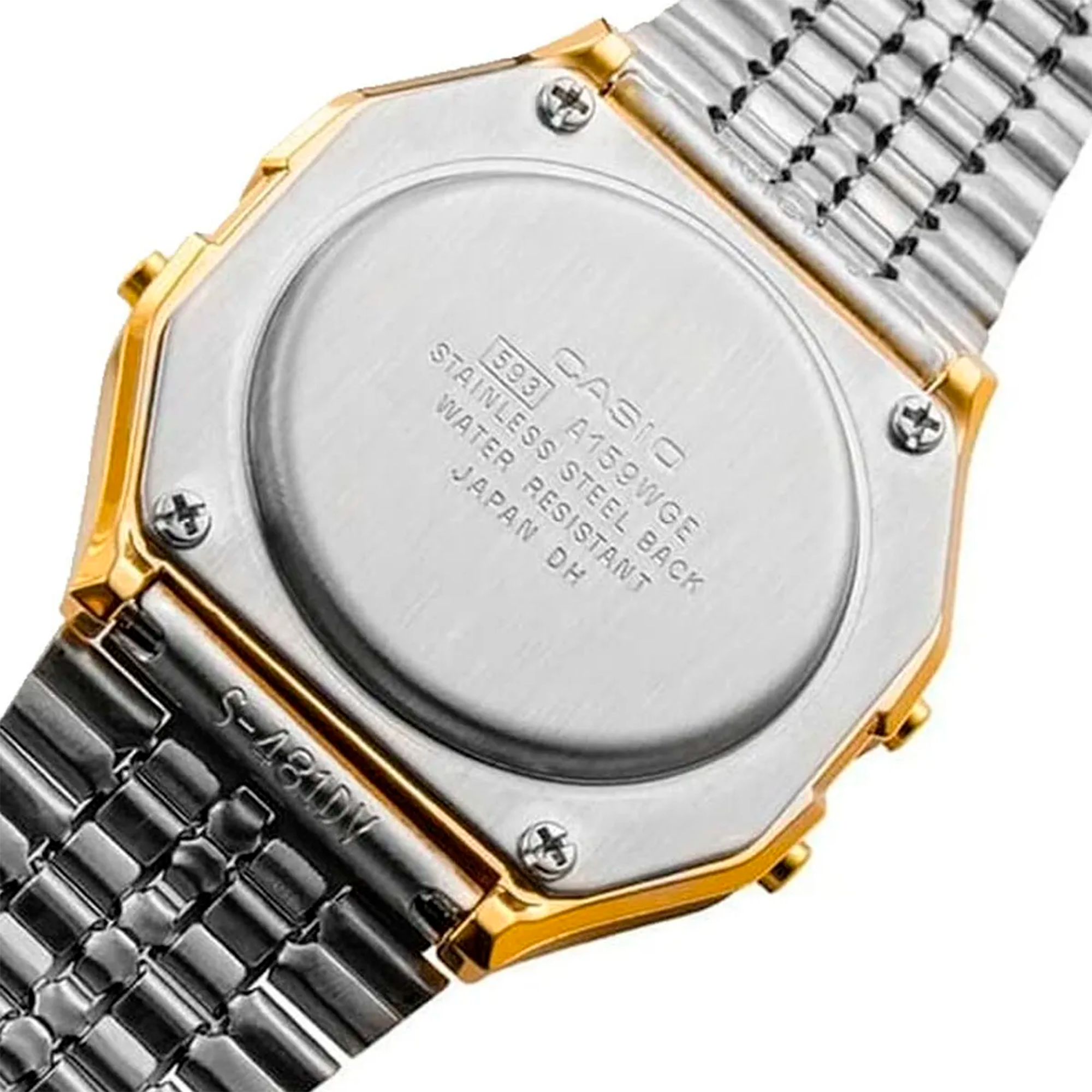Reloj Casio A159WGEA‑1 Retro Digital Dorado Unisex