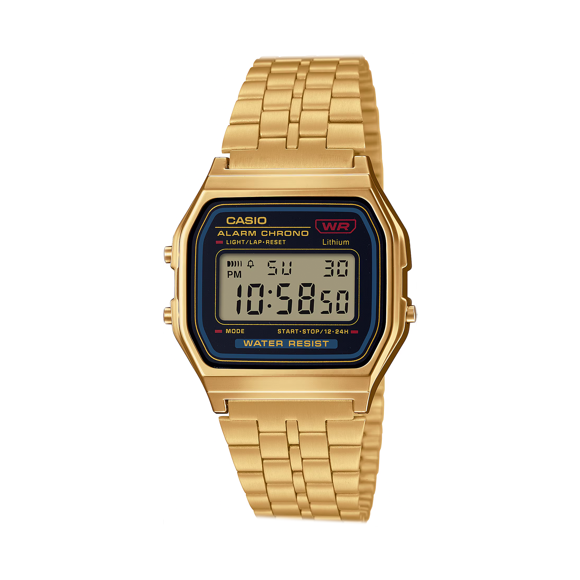 Reloj Casio A‑159WGEA‑5DF , Vintage Digital Dorado Unisex