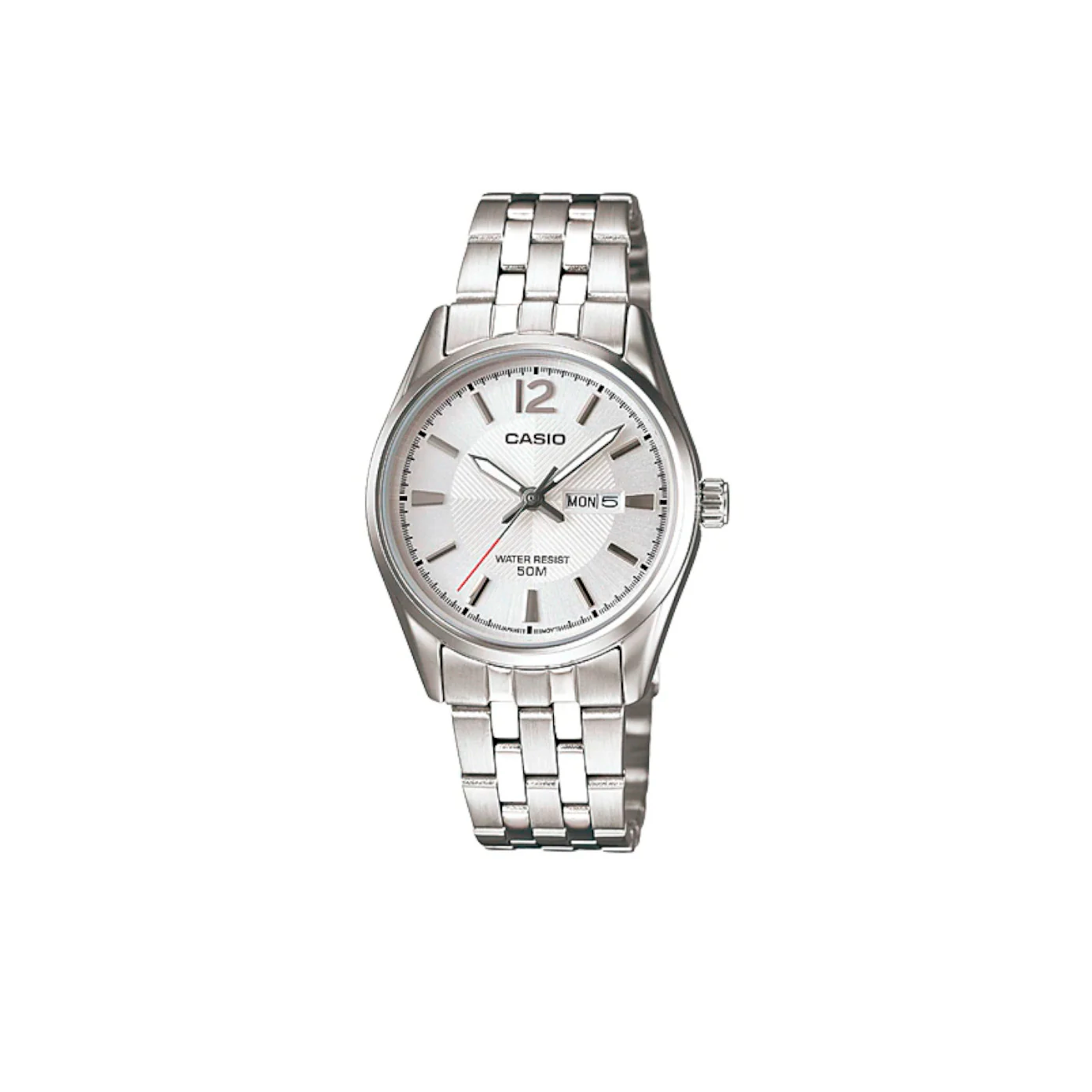 Reloj Casio LTP‑1335D‑7A Dama Analógico Plateado